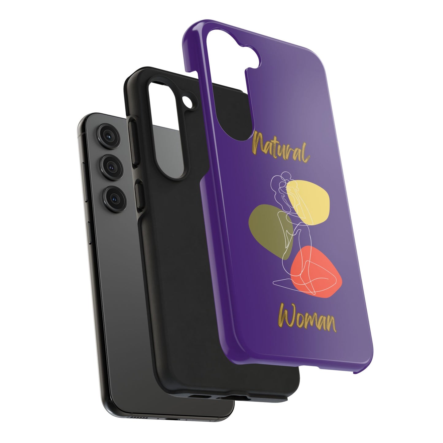 Natural Woman Colorful Pose (WL)Tough Phone Cases PURPLE
