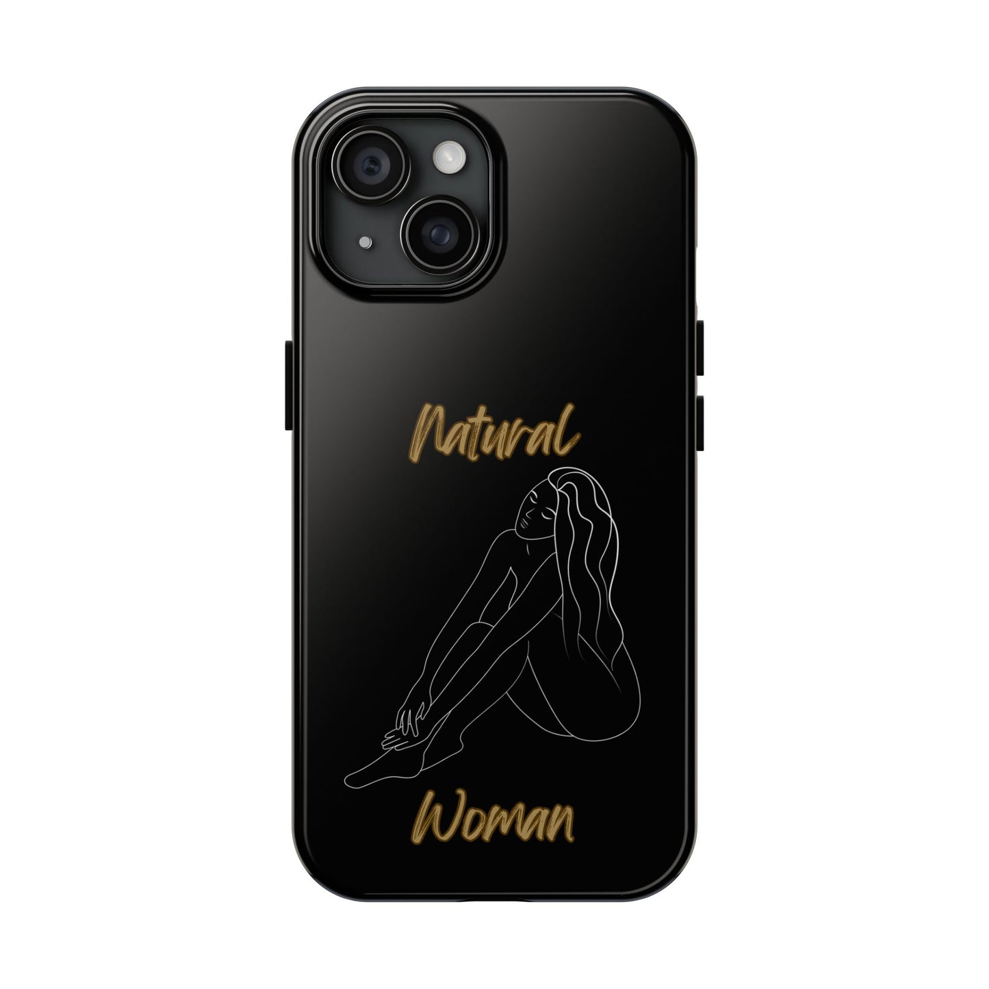 Natural Woman Beauty (WL) Tough Phone Cases BLACK