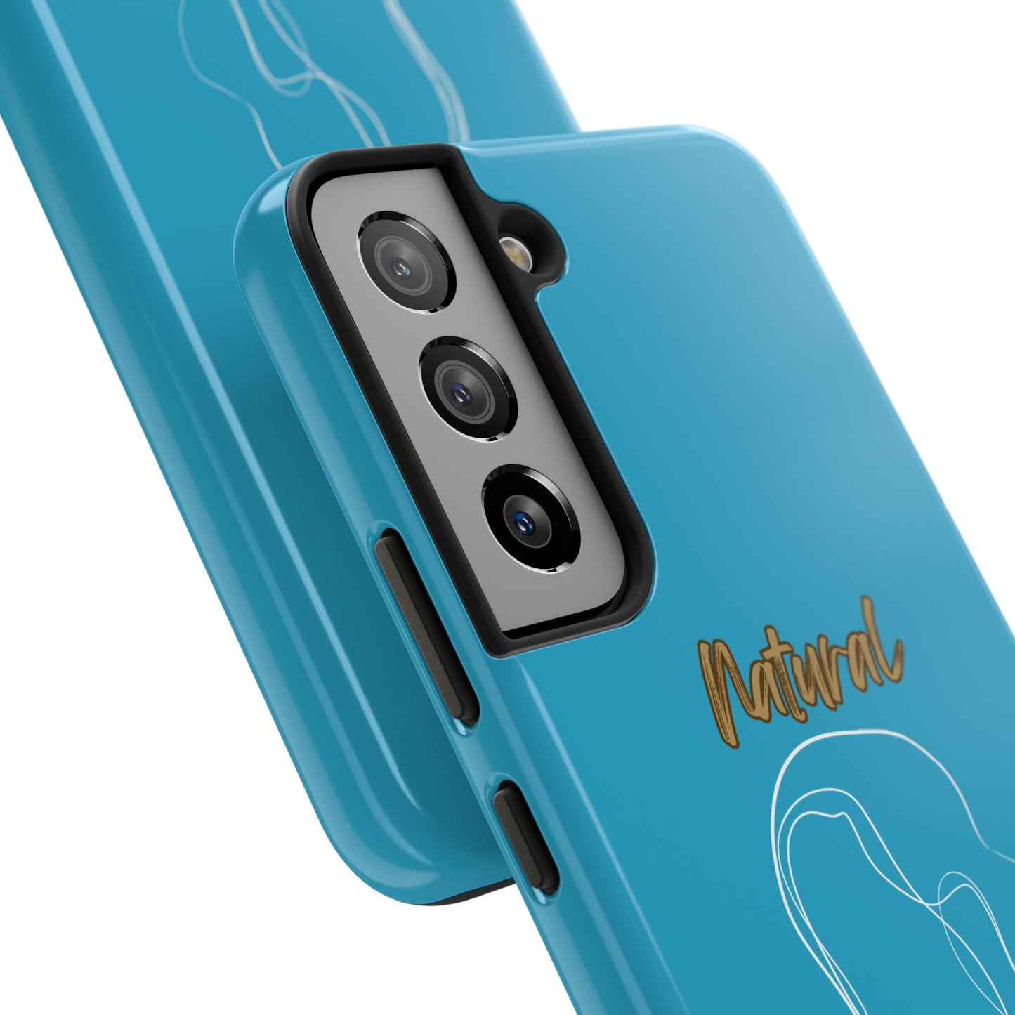 Natural Woman Hanging Hair (WL) Tough Phone Cases TURQUOISE