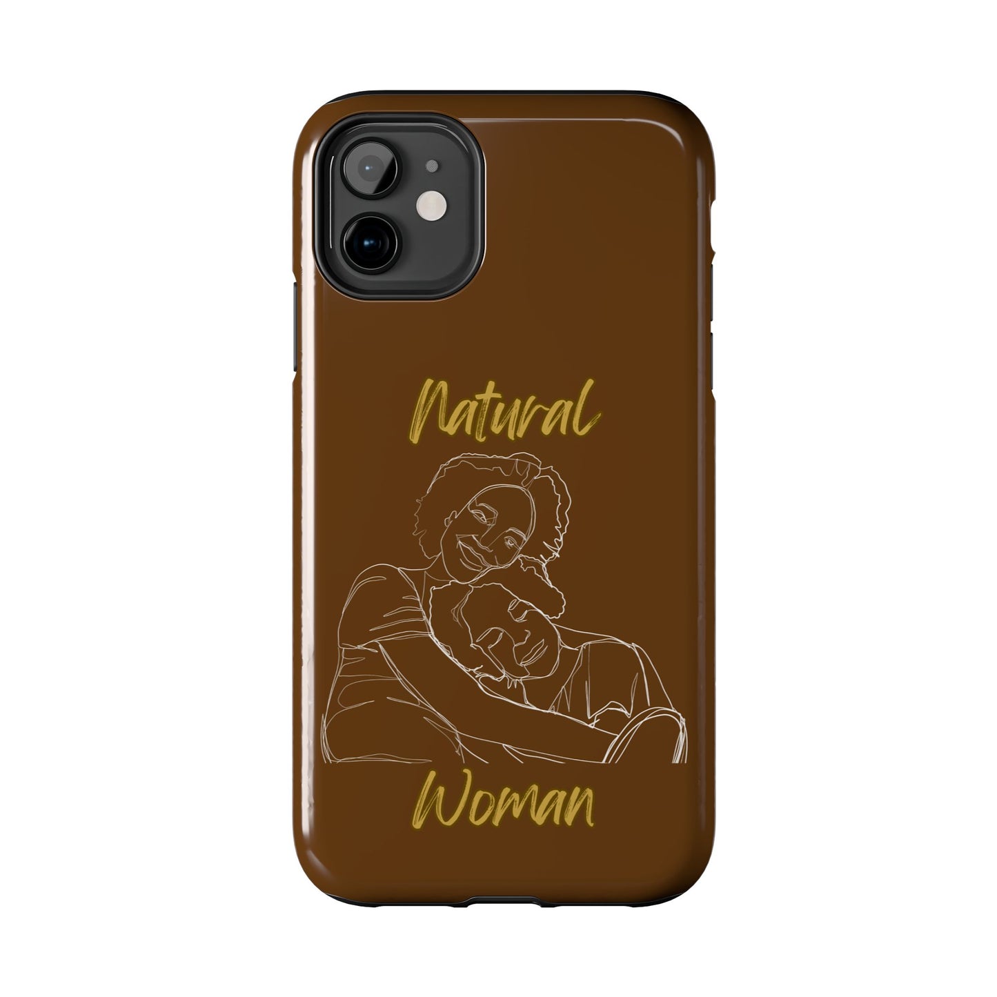 Natural Woman Loving Embrace (WL)Tough Phone Cases BROWN