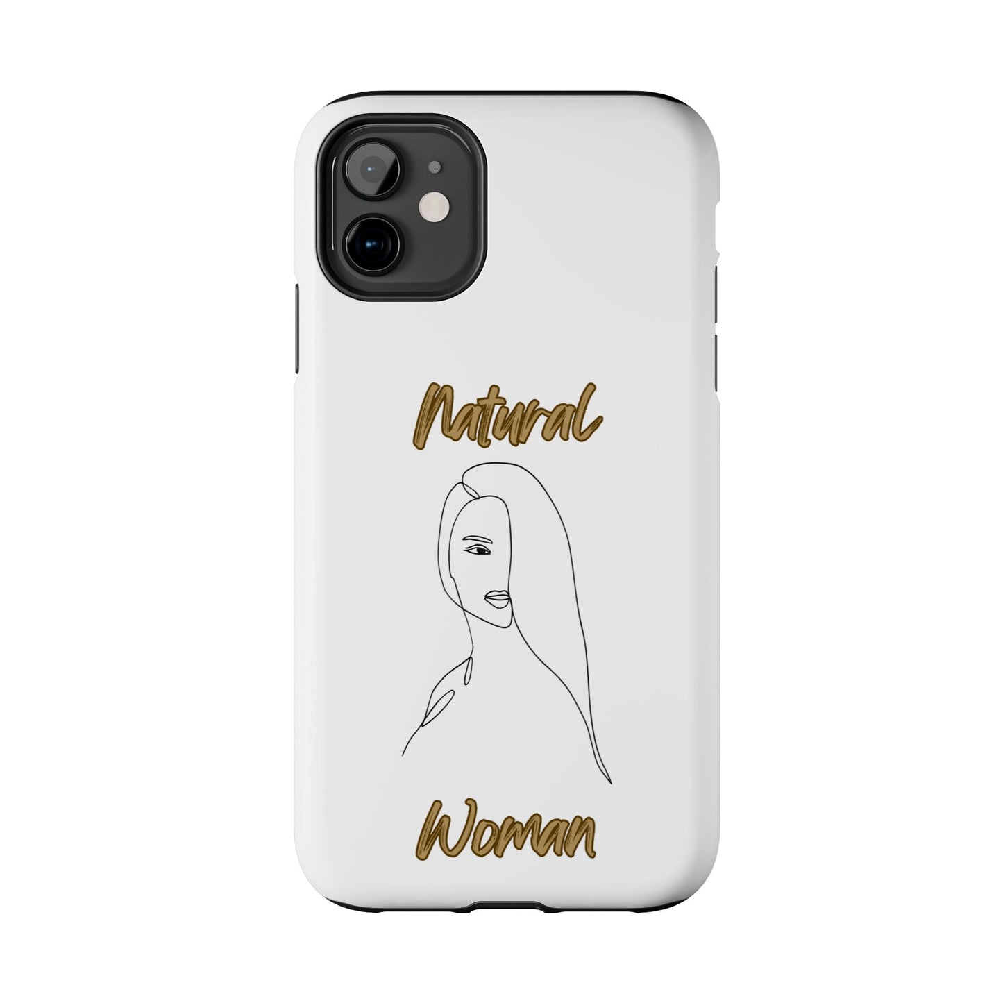 Natural Woman Covered Eye (BL)Tough Phone Cases WHITE