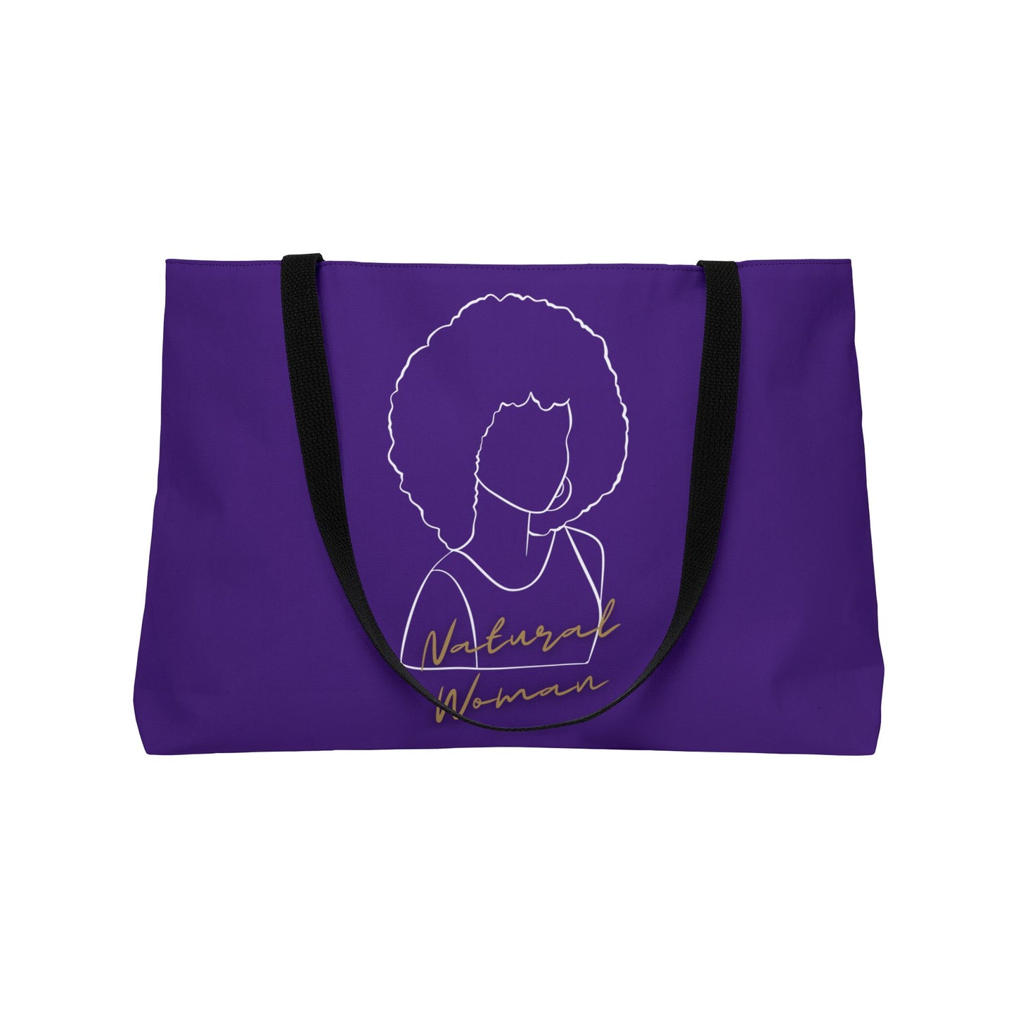 Natural Woman Afro (WL) Weekender Tote Bag PURPLE