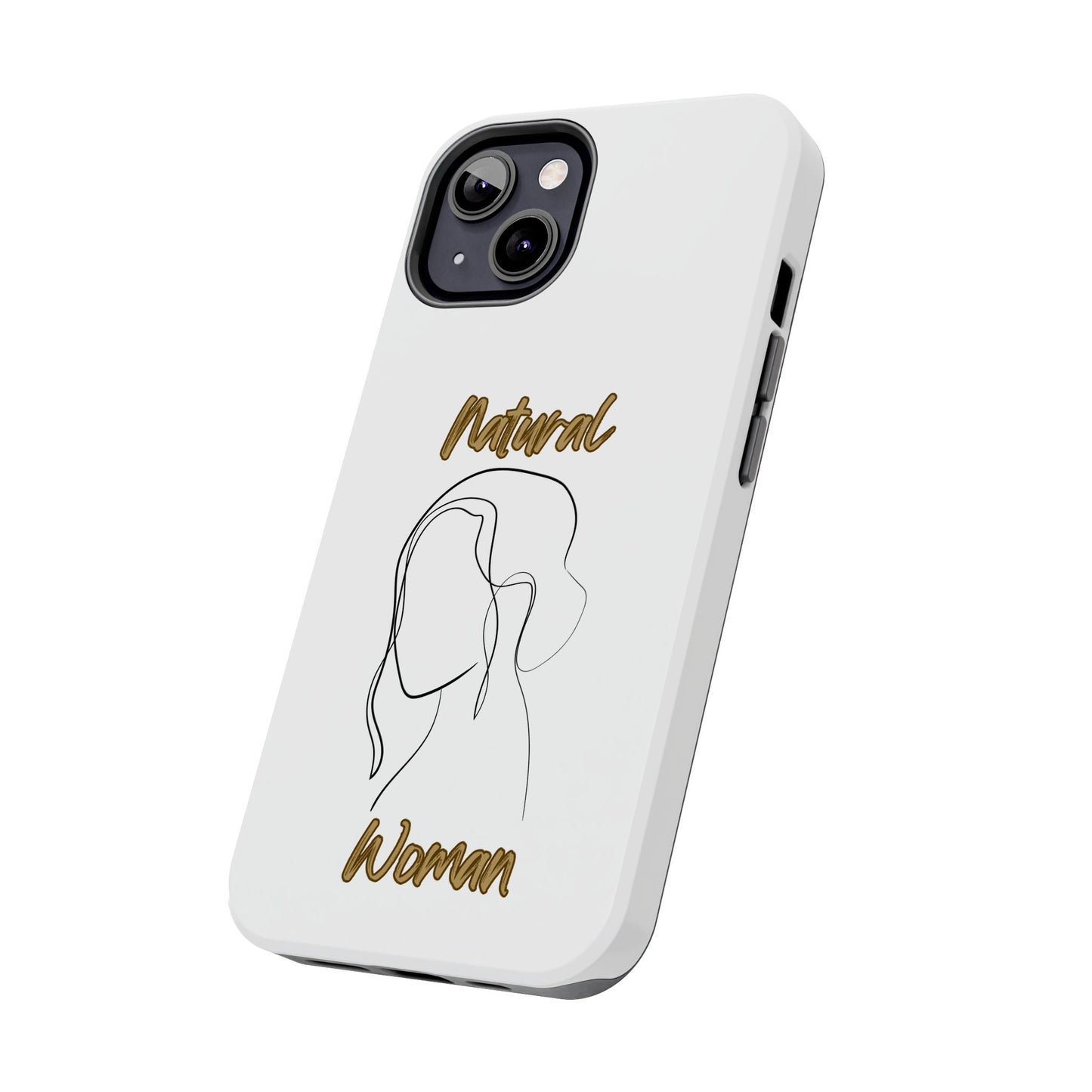 Natural Woman Hanging Hair (BL) Tough Phone Cases WHITE