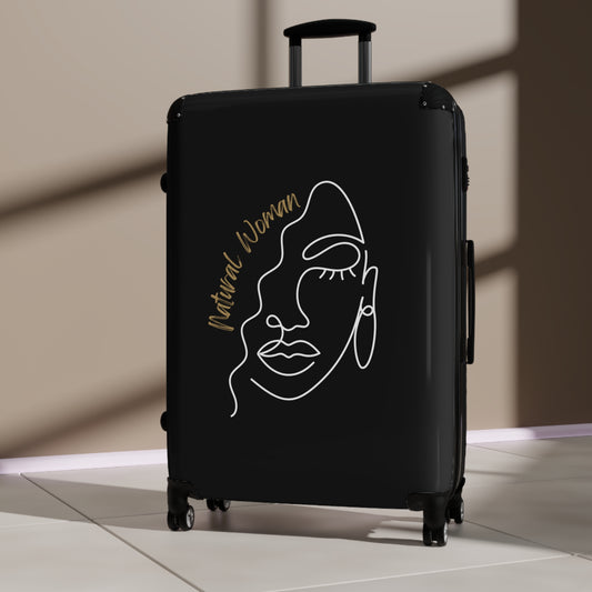 Natural Woman Half Face (WL) Suitcase BLACK