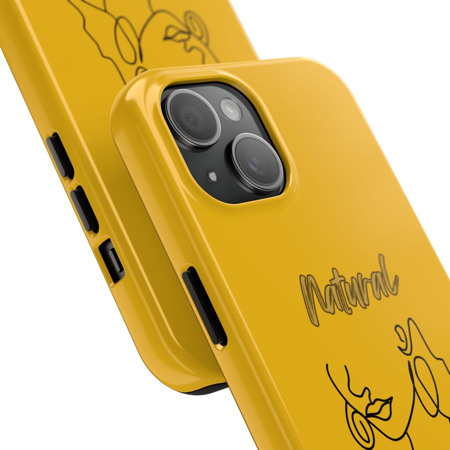 Natural Woman Lips (BL)Tough Phone Cases YELLOW
