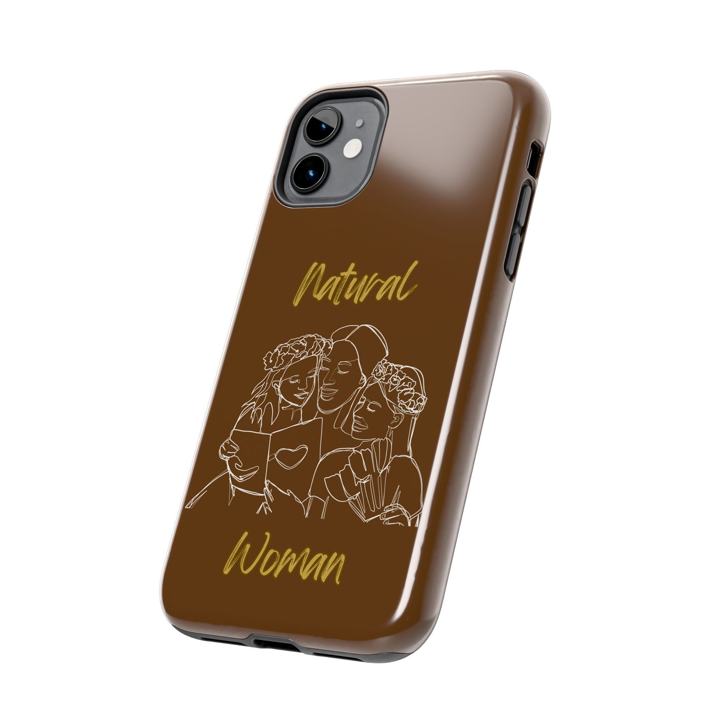 Natural Woman Me & My Girls (WL)Tough Phone Cases BROWN