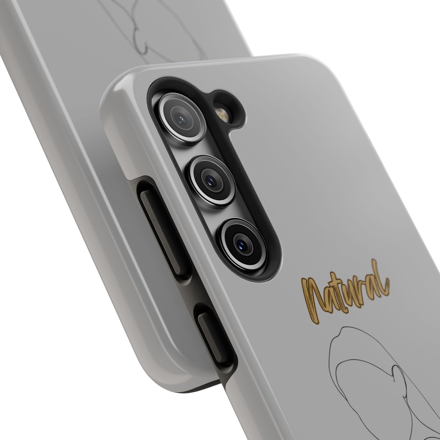 Natural Woman Tilted Look (BL) Tough Phone Cases LIGHT GREY