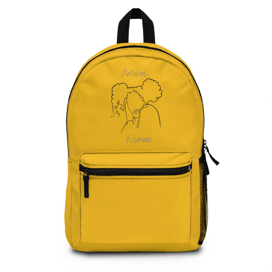 Natural Woman Twin Puffs (BL) Backpack YELLOW