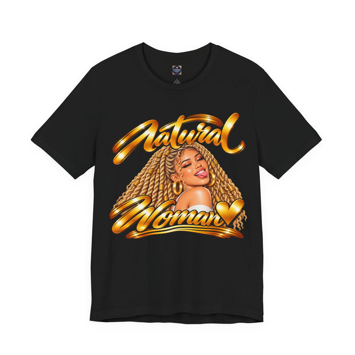 Natural Woman Twists Graphic Tee – Blonde Edition | Strong Family