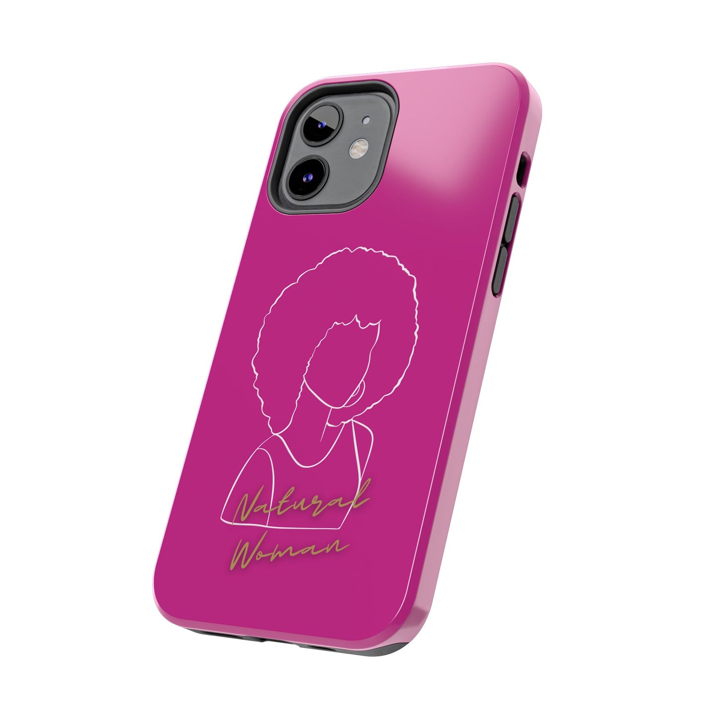 Natural Woman Afro (WL)Tough Phone Cases PINK