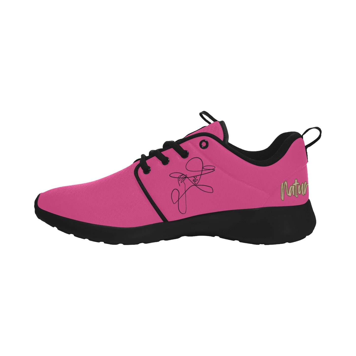 Natural Woman AN ORIGINAL (BL) NEON PINK w/ Black Sole Sneakers