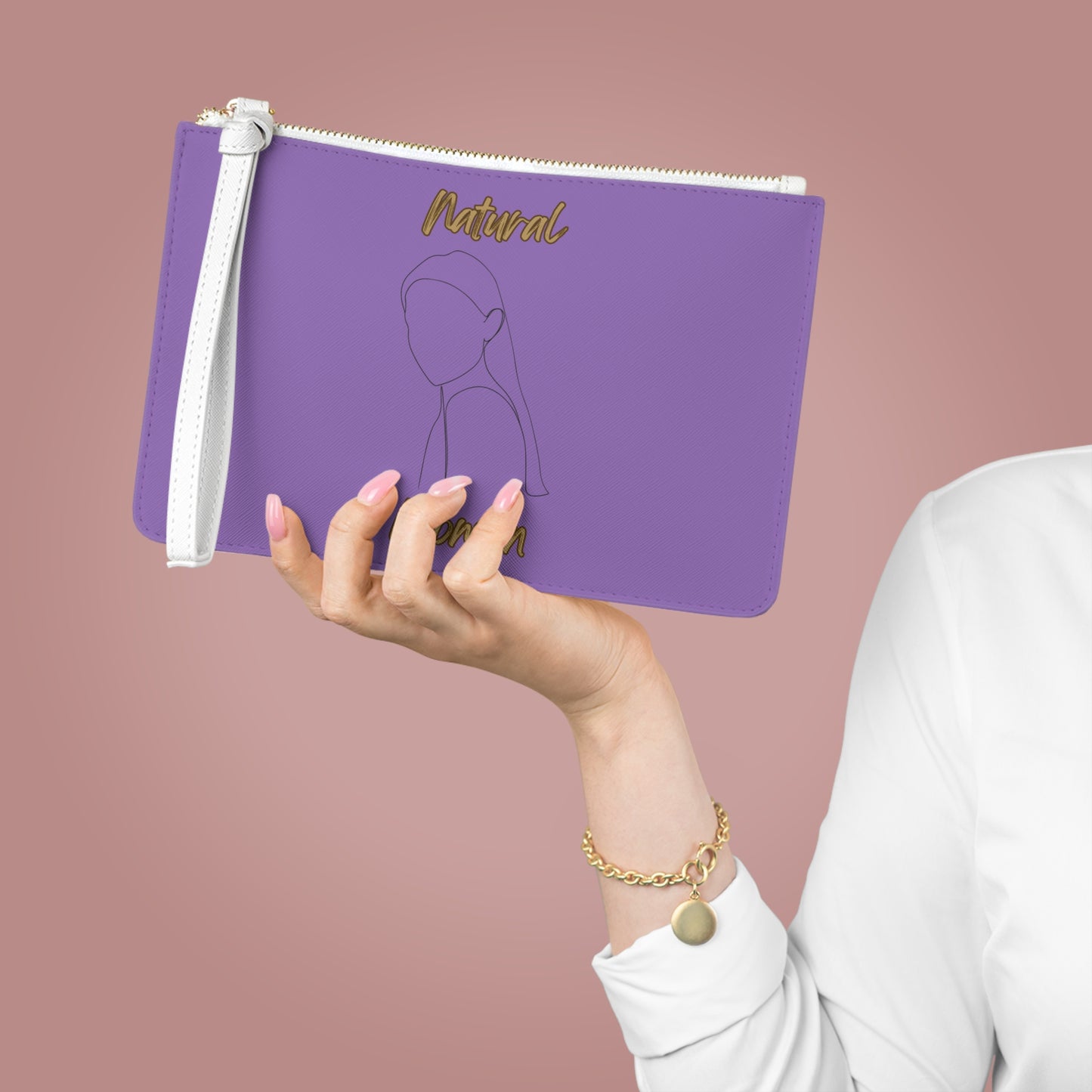 Natural Woman Tilted Look (BL) Clutch Bag LIGHT PURPLE