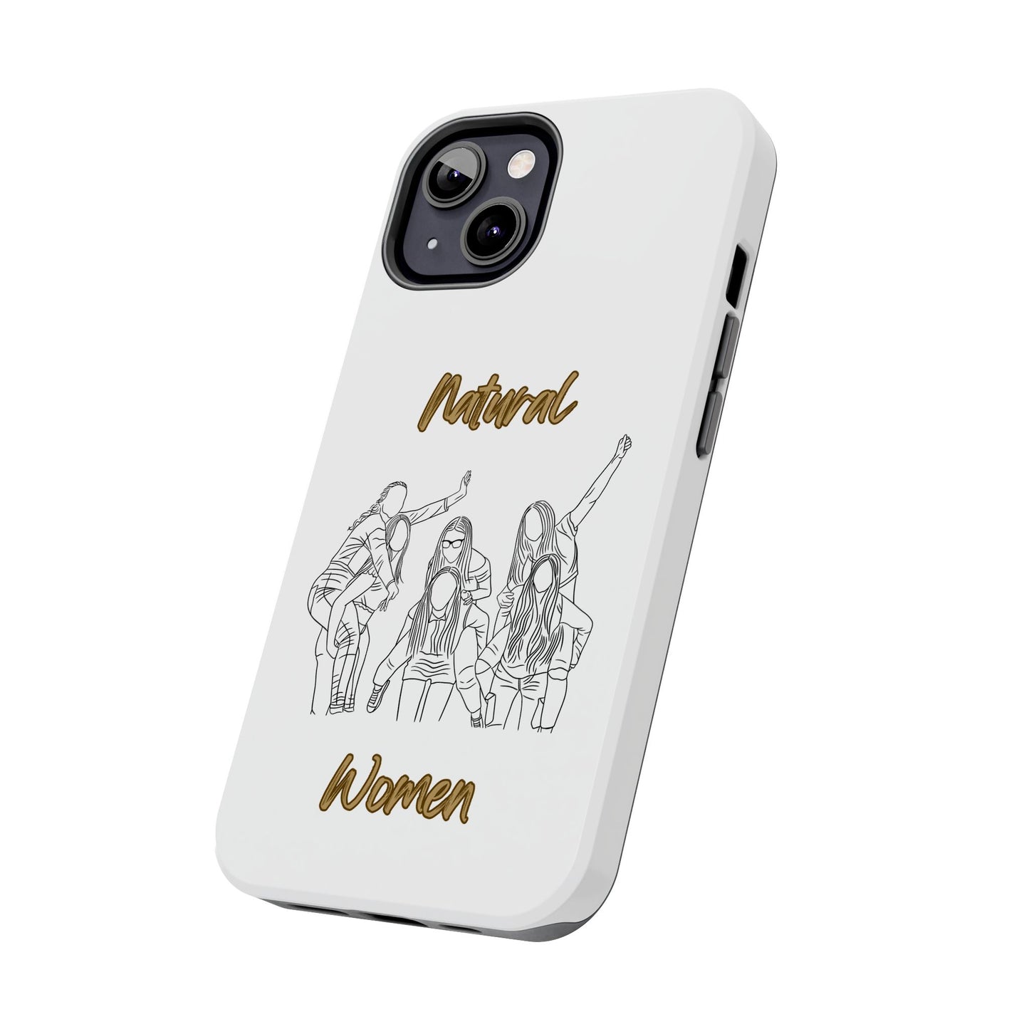 Natural Woman Piggy Back (BL)Tough Phone Cases WHITE