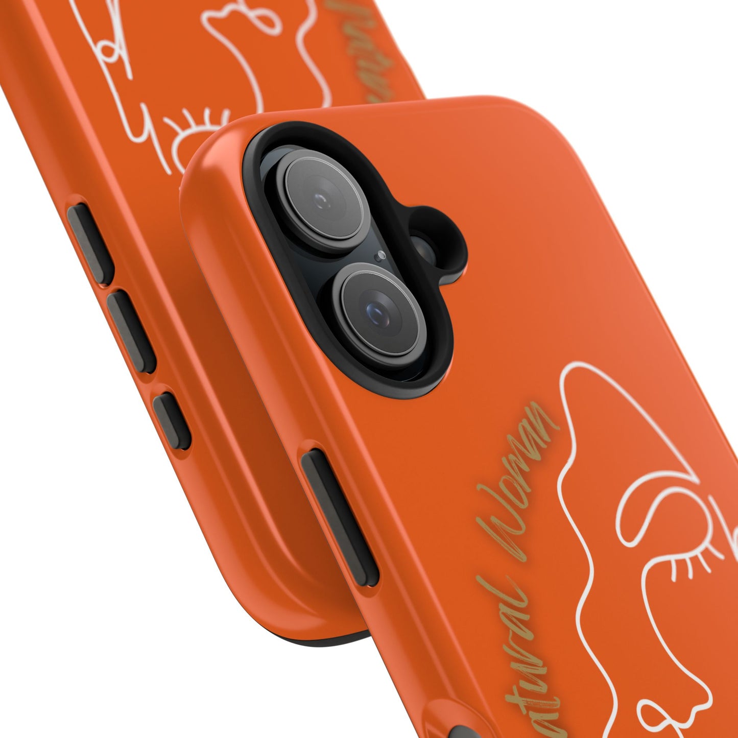 Natural Woman Half Face (WL)Tough Phone Case ORANGE