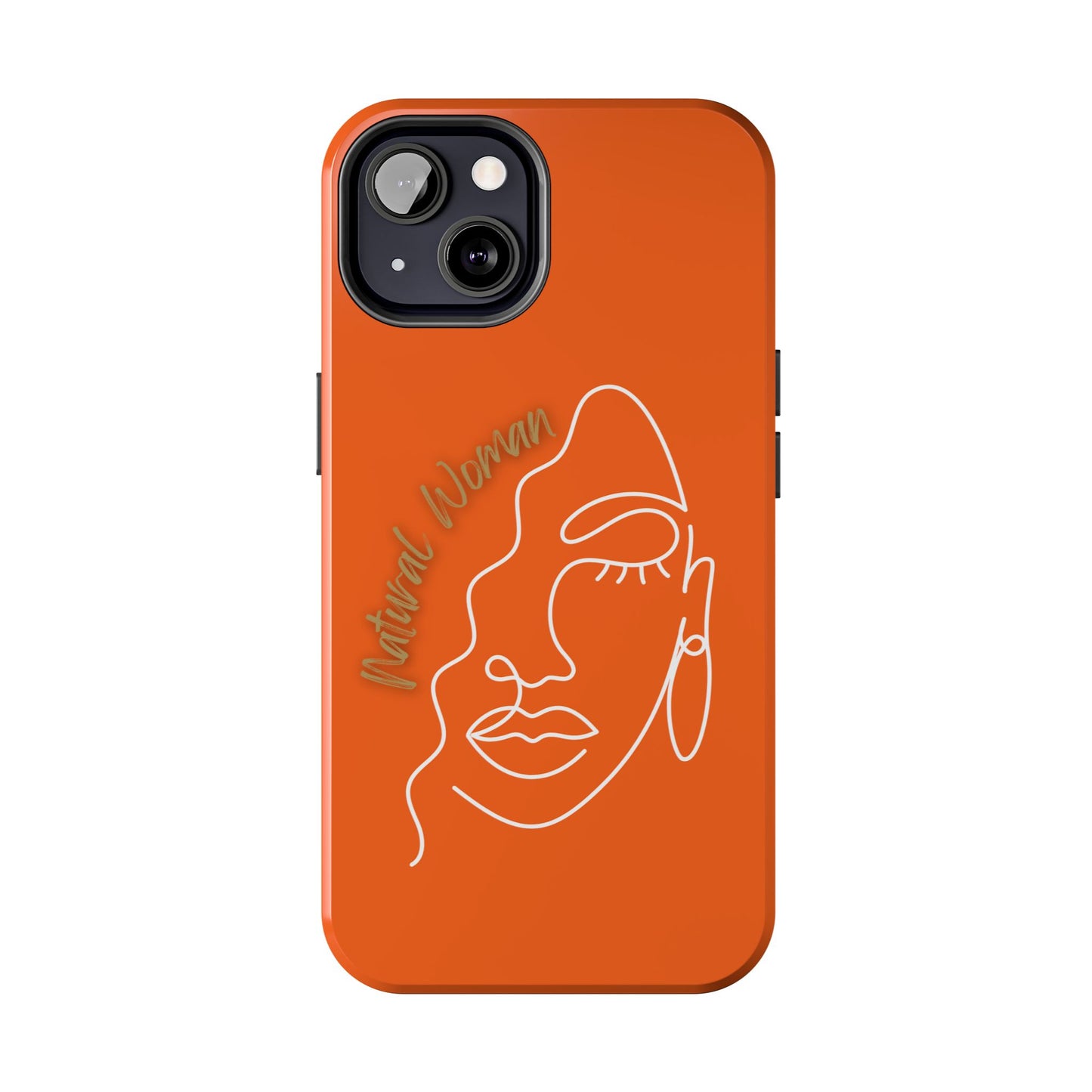 Natural Woman Half Face (WL)Tough Phone Case ORANGE