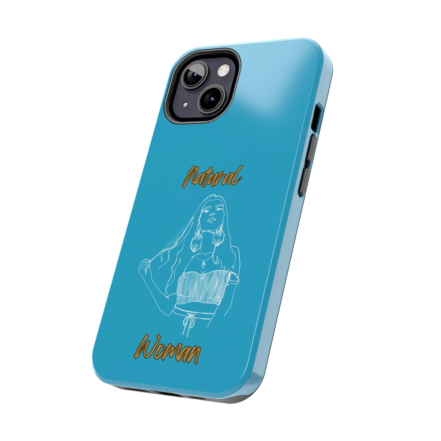 Natural Woman Thinking (WL)Tough Phone Cases TURQUOISE