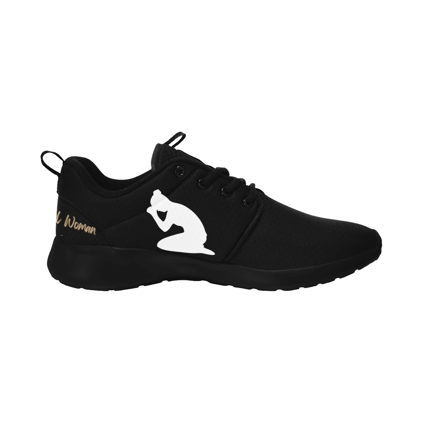 Natural Woman PRAY (WL) BLACK w/ Black Sole Sneakers