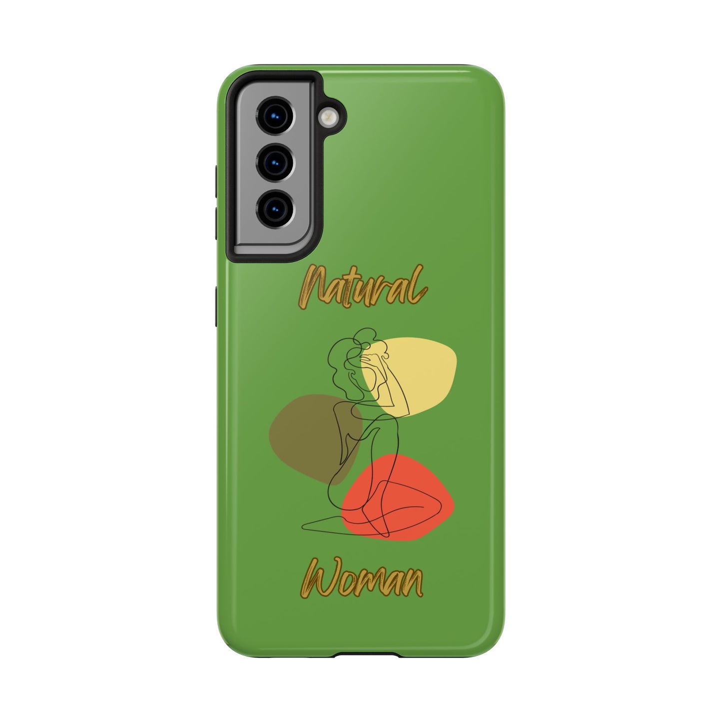 Natural Woman Colorful Pose (BL)Tough Phone Cases GREEN