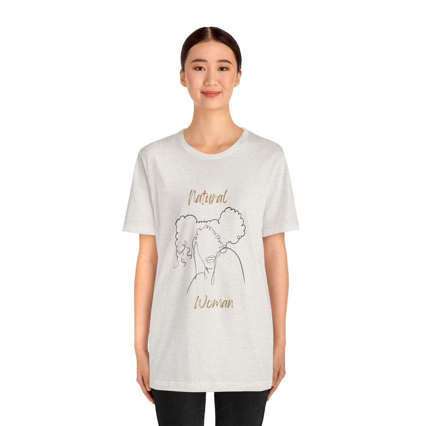 Natural Woman Twin Puffs (BL) Short Sleeve T-Shirt