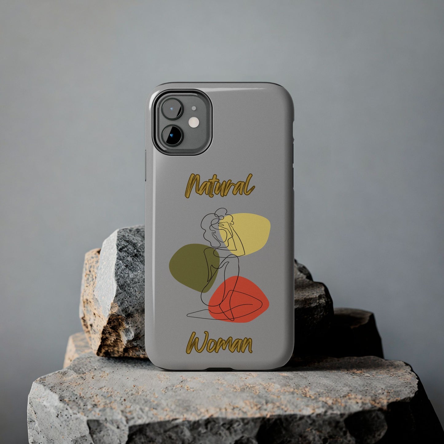 Natural Woman Colorful Pose (BL)Tough Phone Cases LIGHT GREY