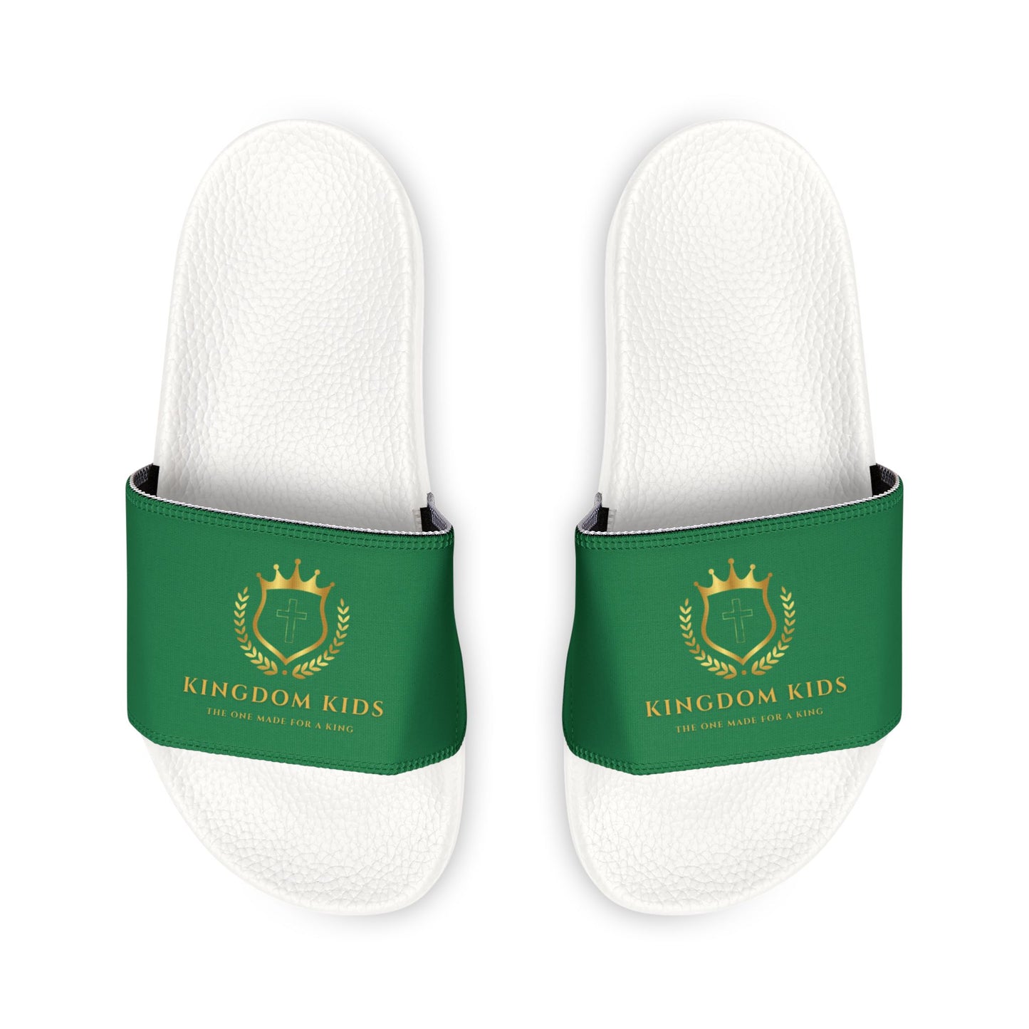 Kingdom Kids Youth Removable-Strap Sandals (Dark Green)