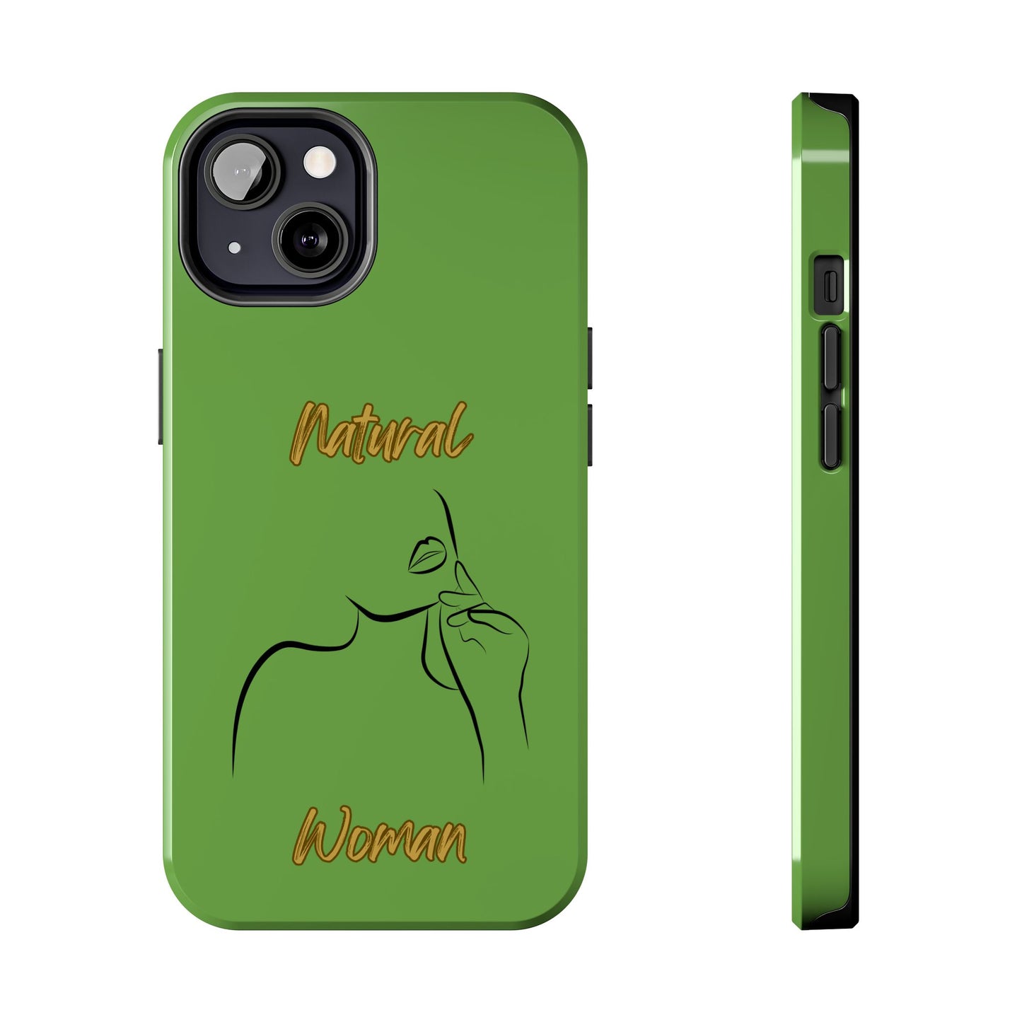 Natural Woman Chin Up (BL)Tough Phone Cases GREEN