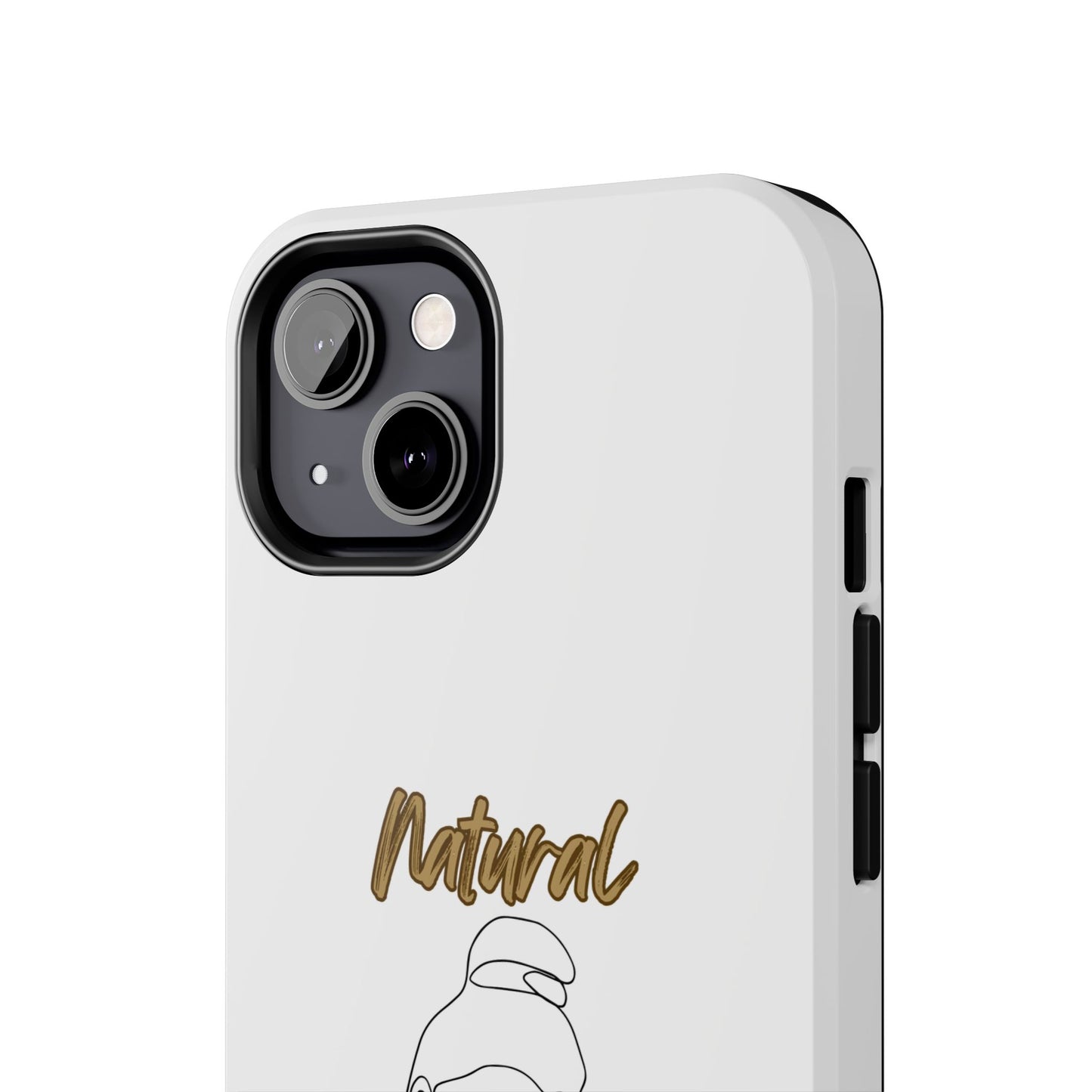 Natural Woman Sassy Bun (BL) Tough Phone Cases WHITE