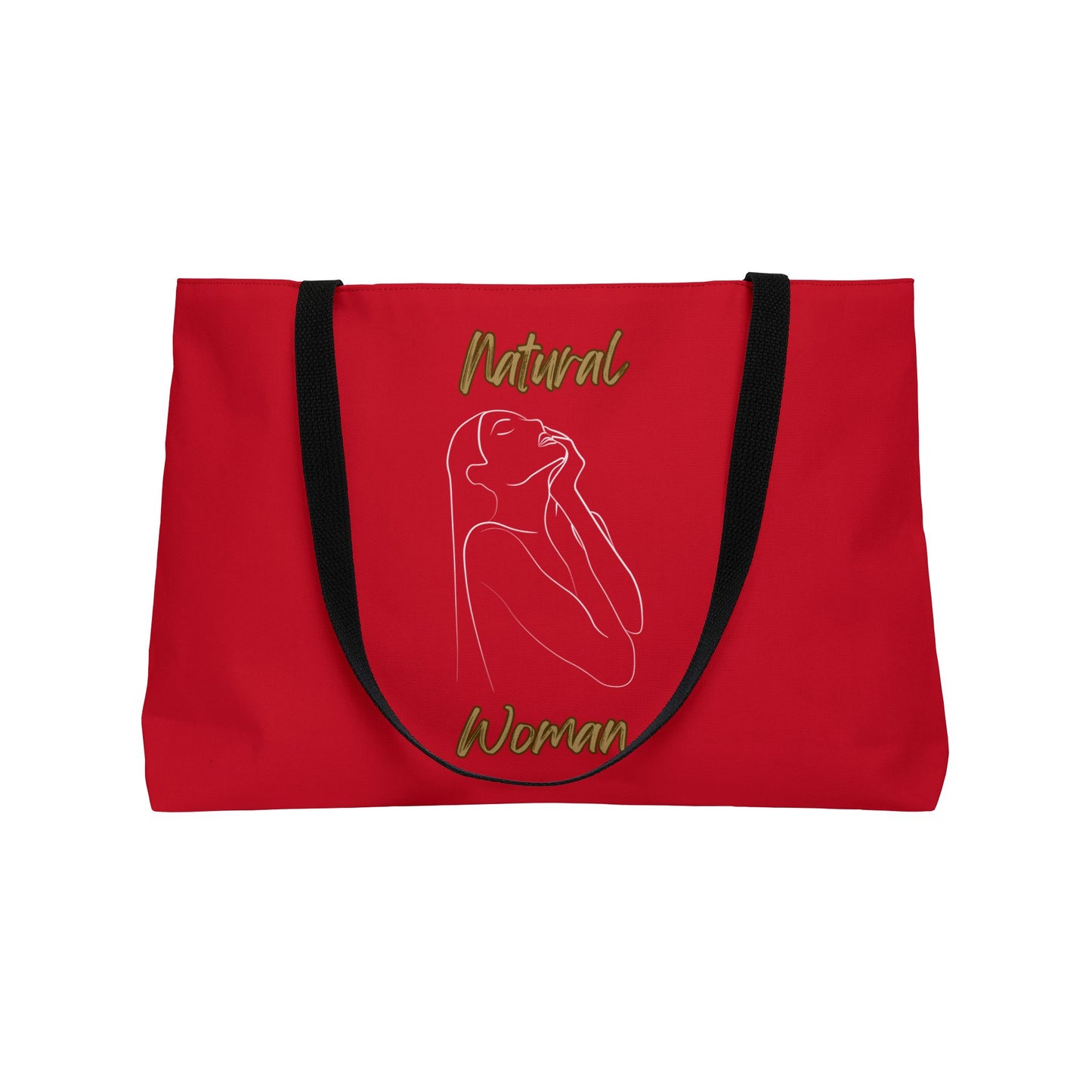 Natural Woman Thank You (WL) Weekender Tote Bag DARK RED