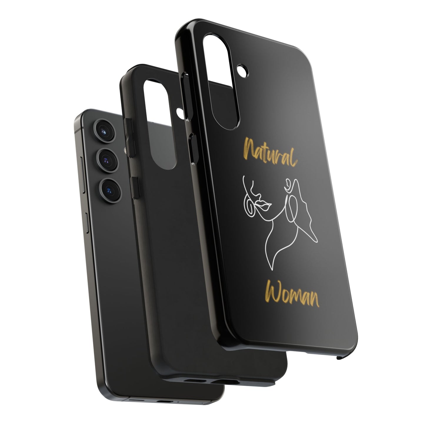Natural Woman Lips (WL)Tough Phone Cases BLACK