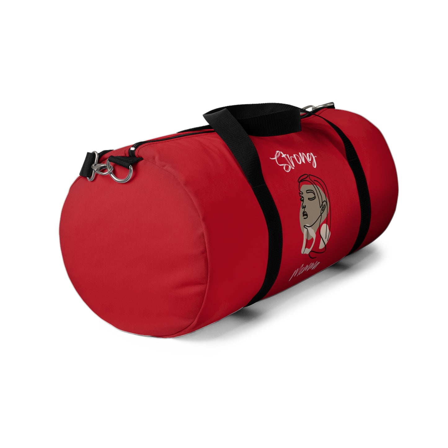 Strong Momma (WL) Duffel Bag DARK RED