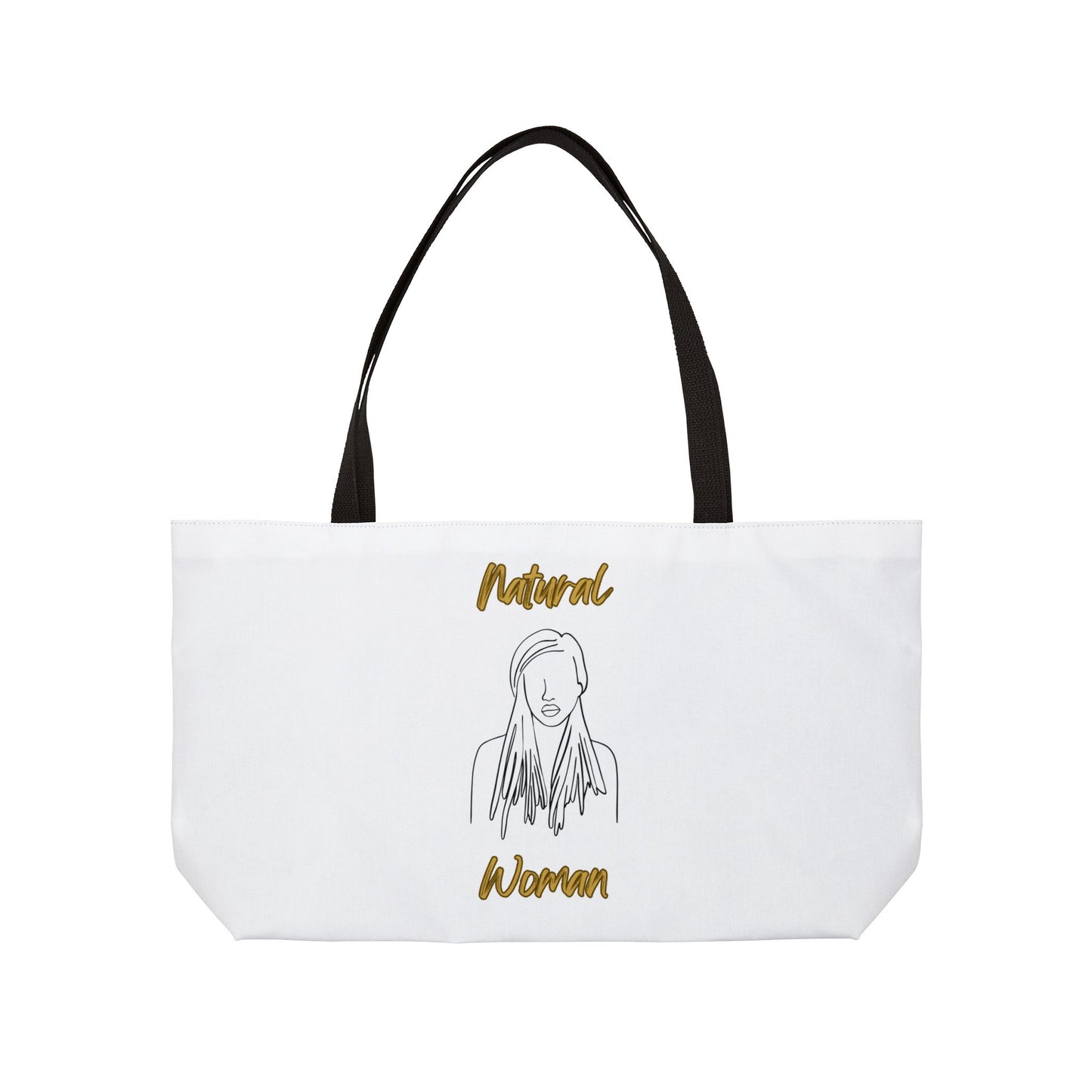 Natural Woman Content (BL) Weekender Tote Bag WHITE