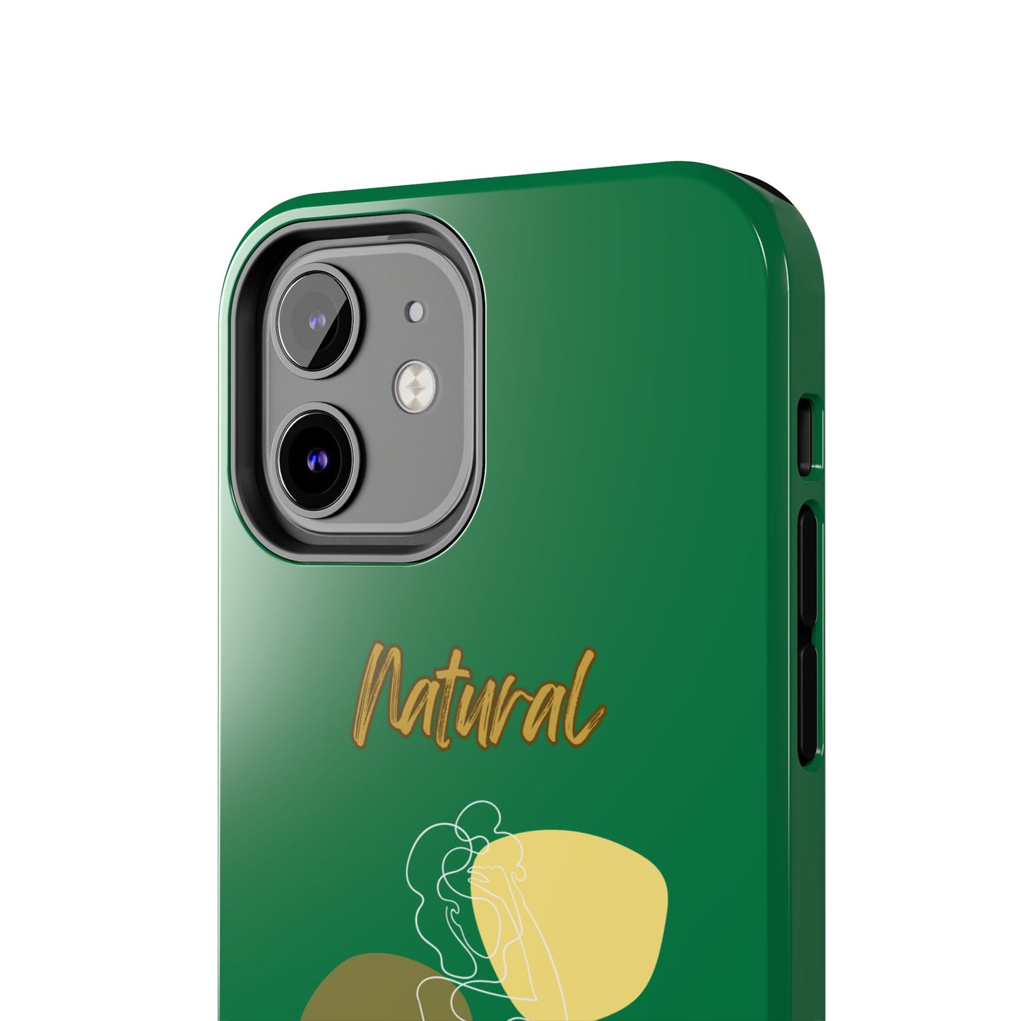 Natural Woman Colorful Pose (WL)Tough Phone Cases DARK GREEN