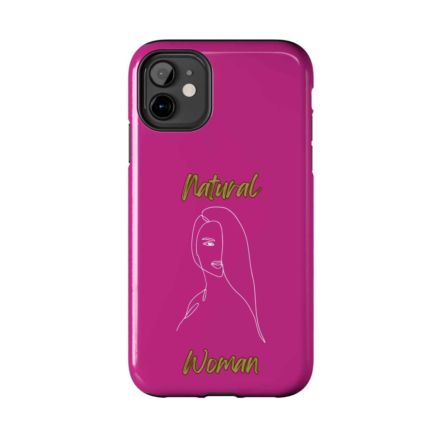 Natural Woman Covered Eye (WL)Tough Phone Cases PINK