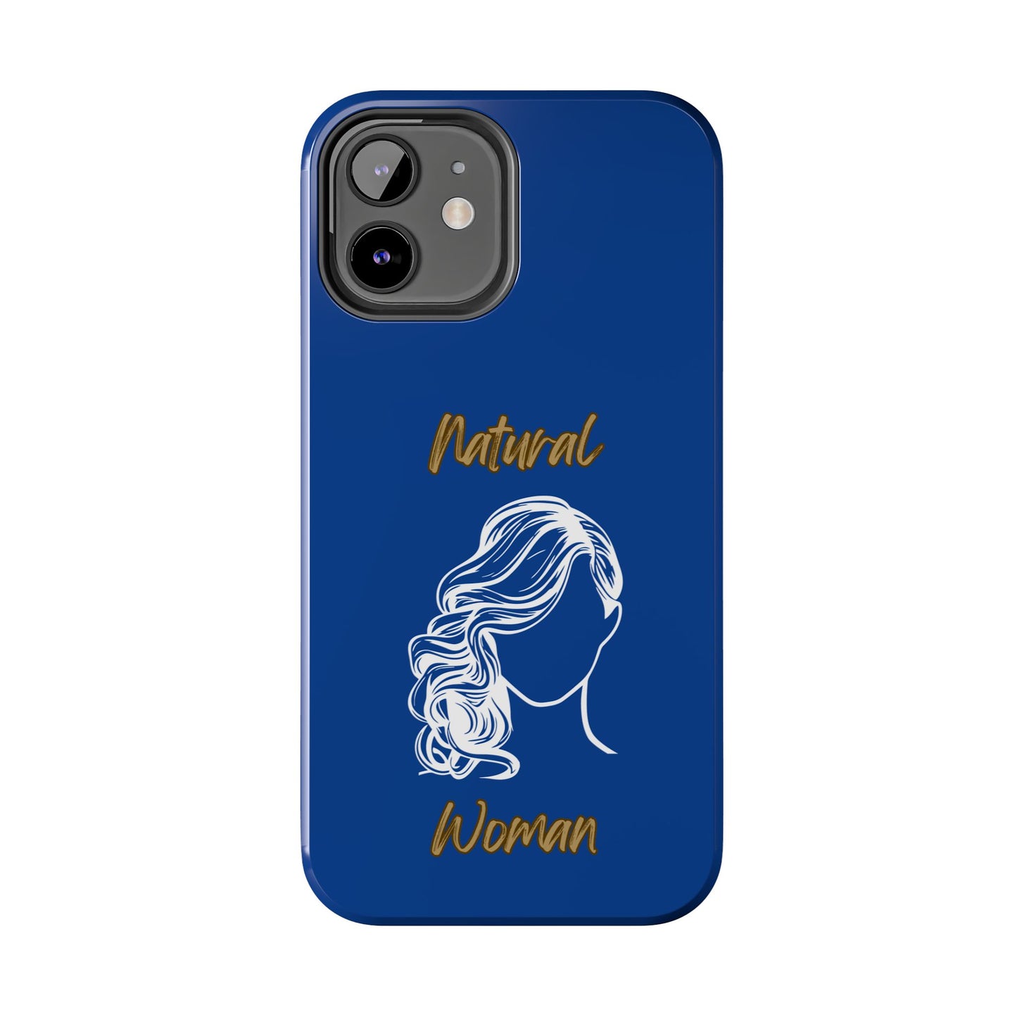 Natural Woman Long Curl (WL)Tough Phone Cases DARK BLUE