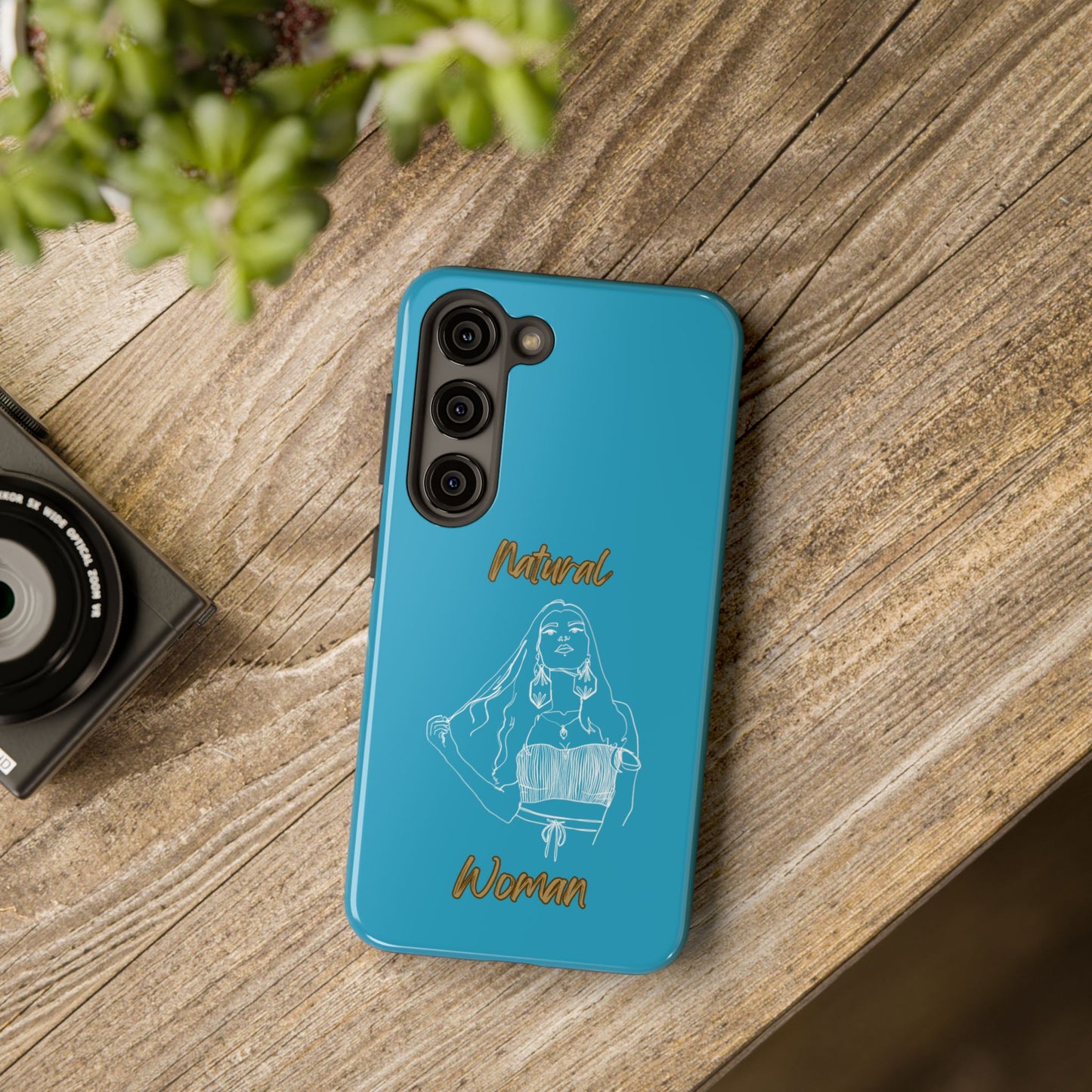 Natural Woman Thinking (WL)Tough Phone Cases TURQUOISE