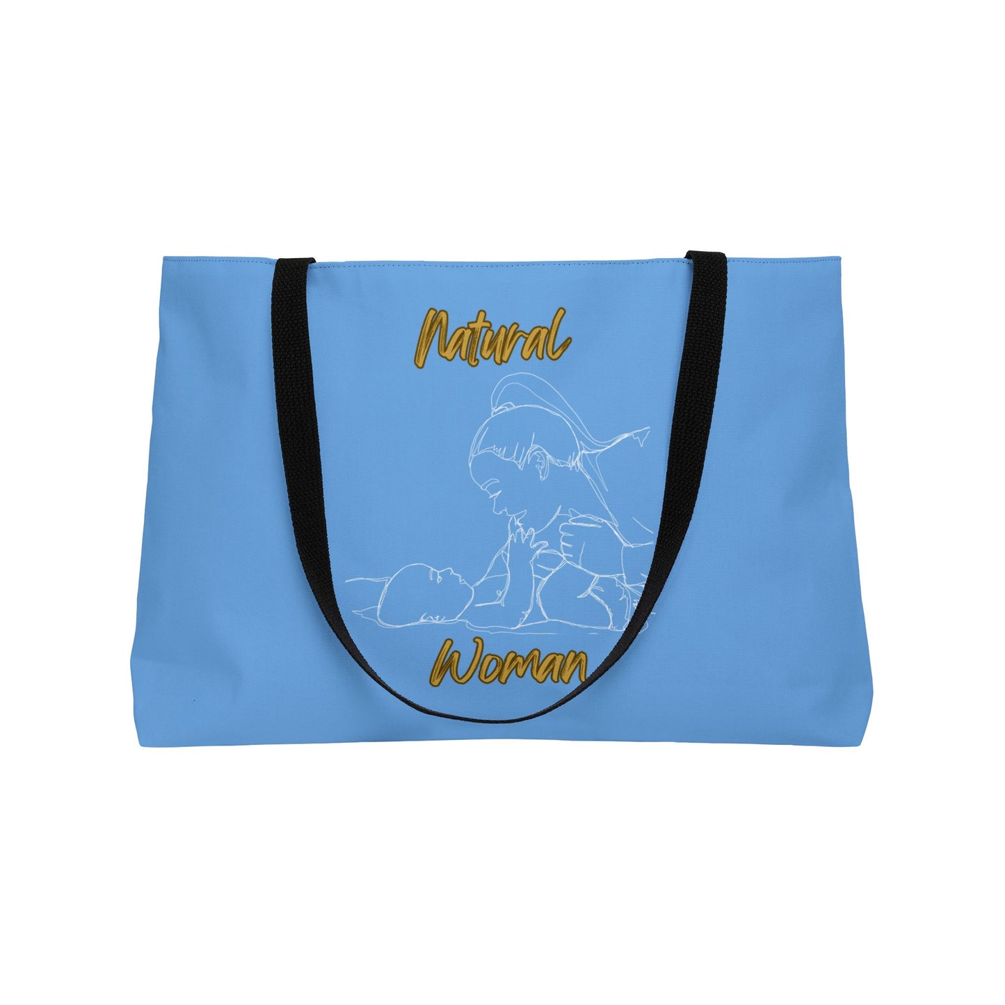 Natural Woman New Life (WL) Weekender Tote Bag LIGHT BLUE
