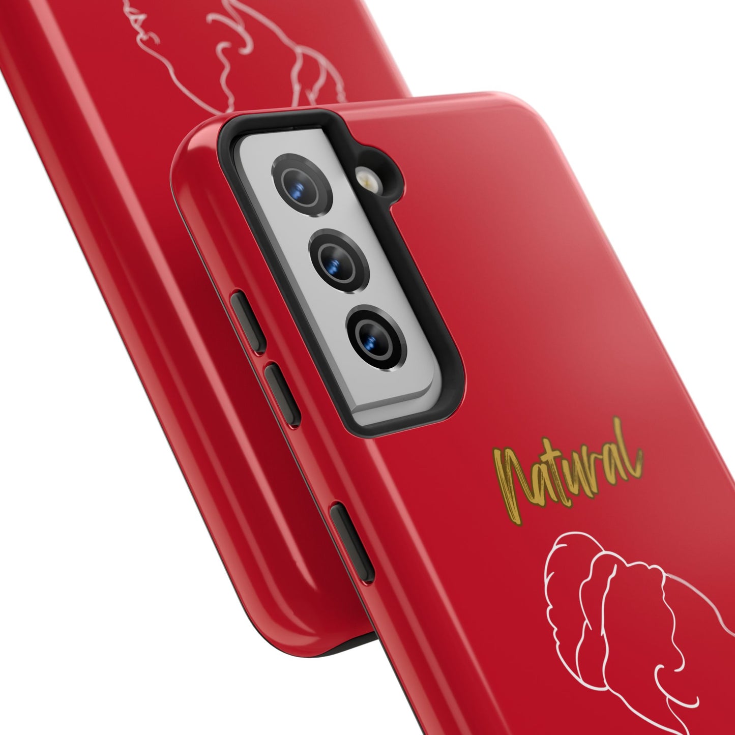 Natural Woman Mixed (WL)Tough Phone Cases DARK RED