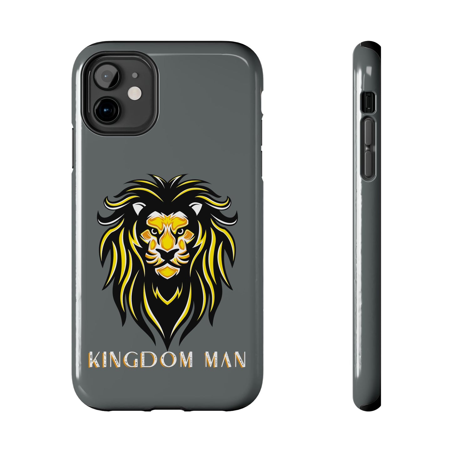 Kingdom Man (White-Gold Label) Tough Phone Case DARK GREY