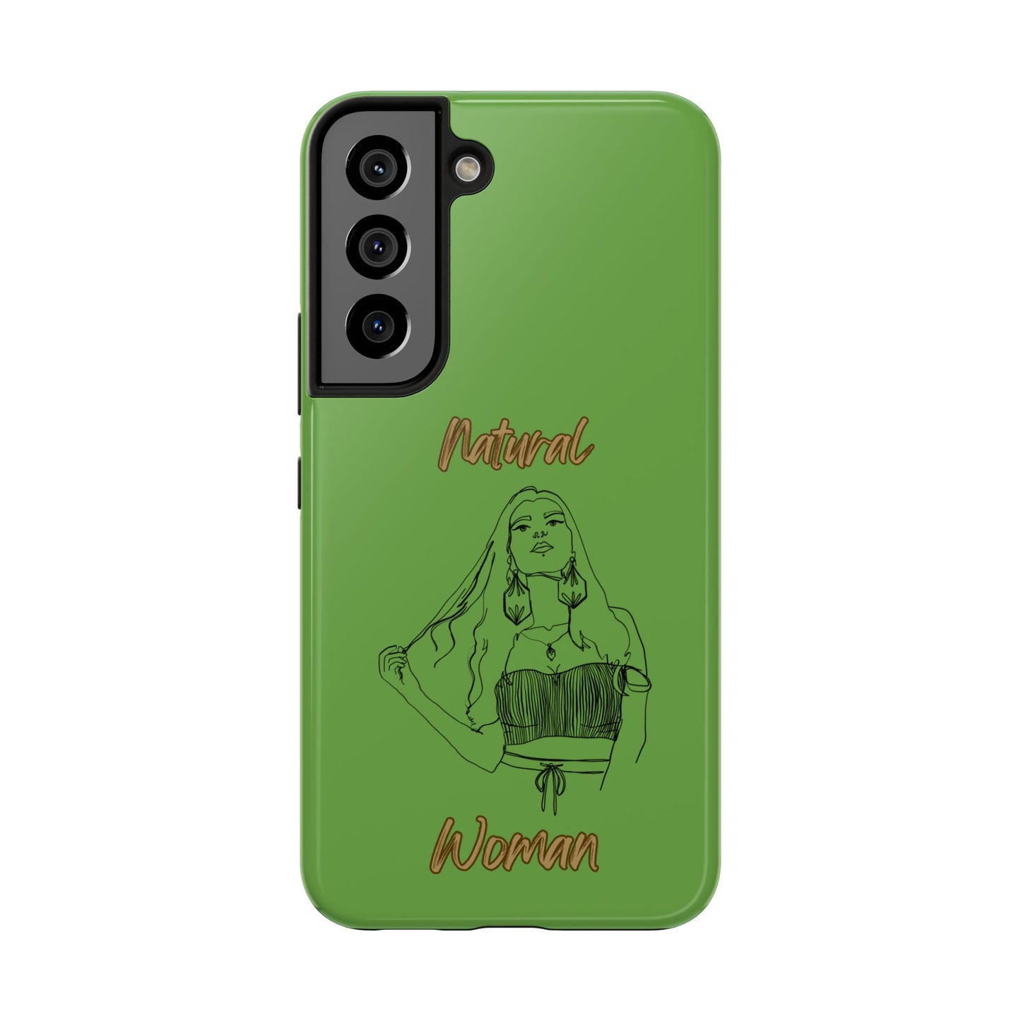 Natural Woman Thinking (BL)Tough Phone Cases GREEN