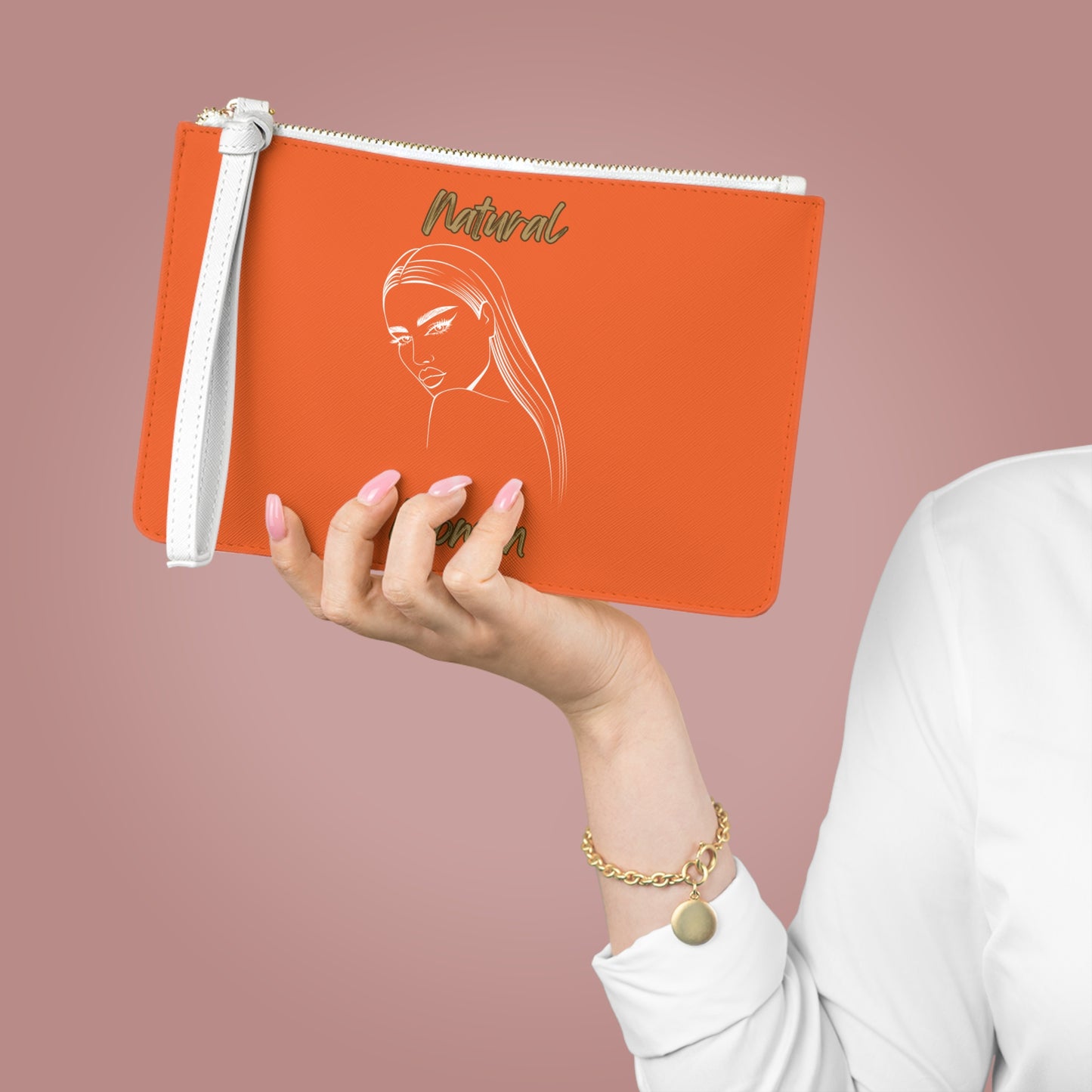 Natural Woman The Stare (WL) Clutch Bag ORANGE