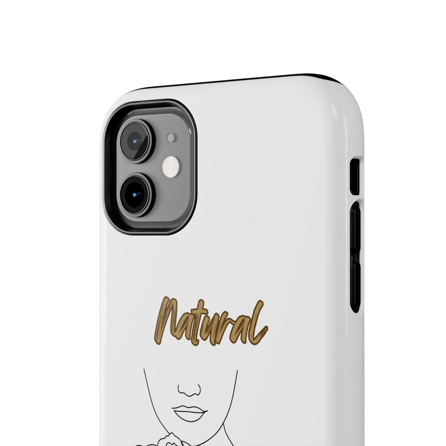 Natural Woman Kissed Flower (BL)Tough Phone Cases WHITE