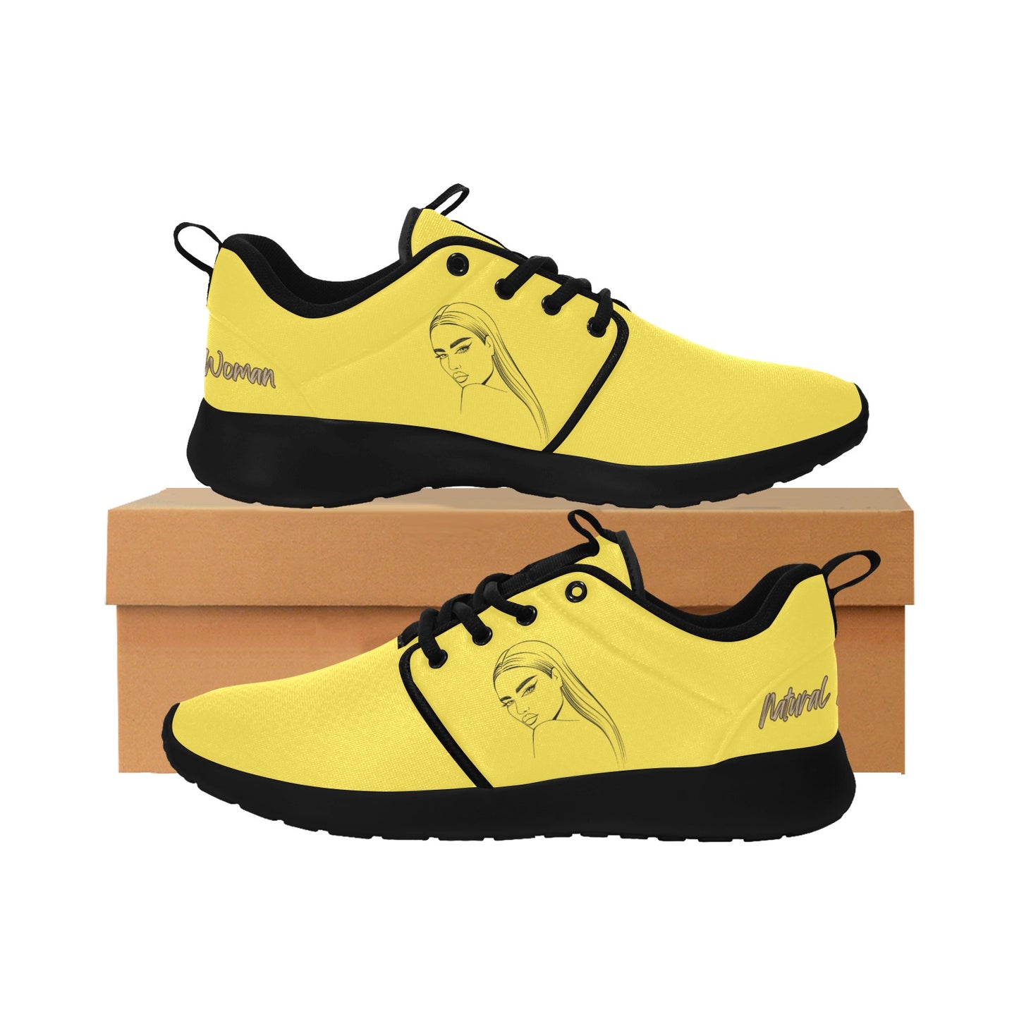 Natural Woman THE STARE (BL) YELLOW w/ Black Sole Sneakers