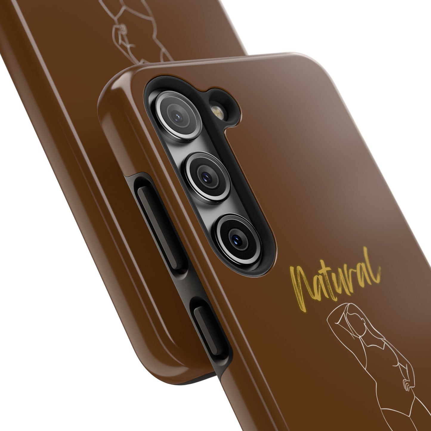 Natural Woman Looking Good (WL)Tough Phone Cases BROWN