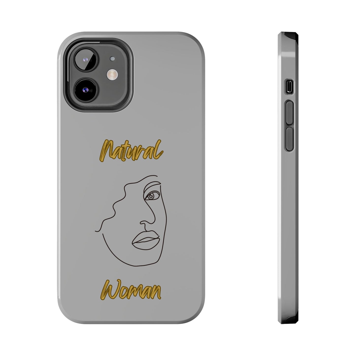 Natural Woman Peekaboo (BL)Tough Phone Cases LIGHT GREY