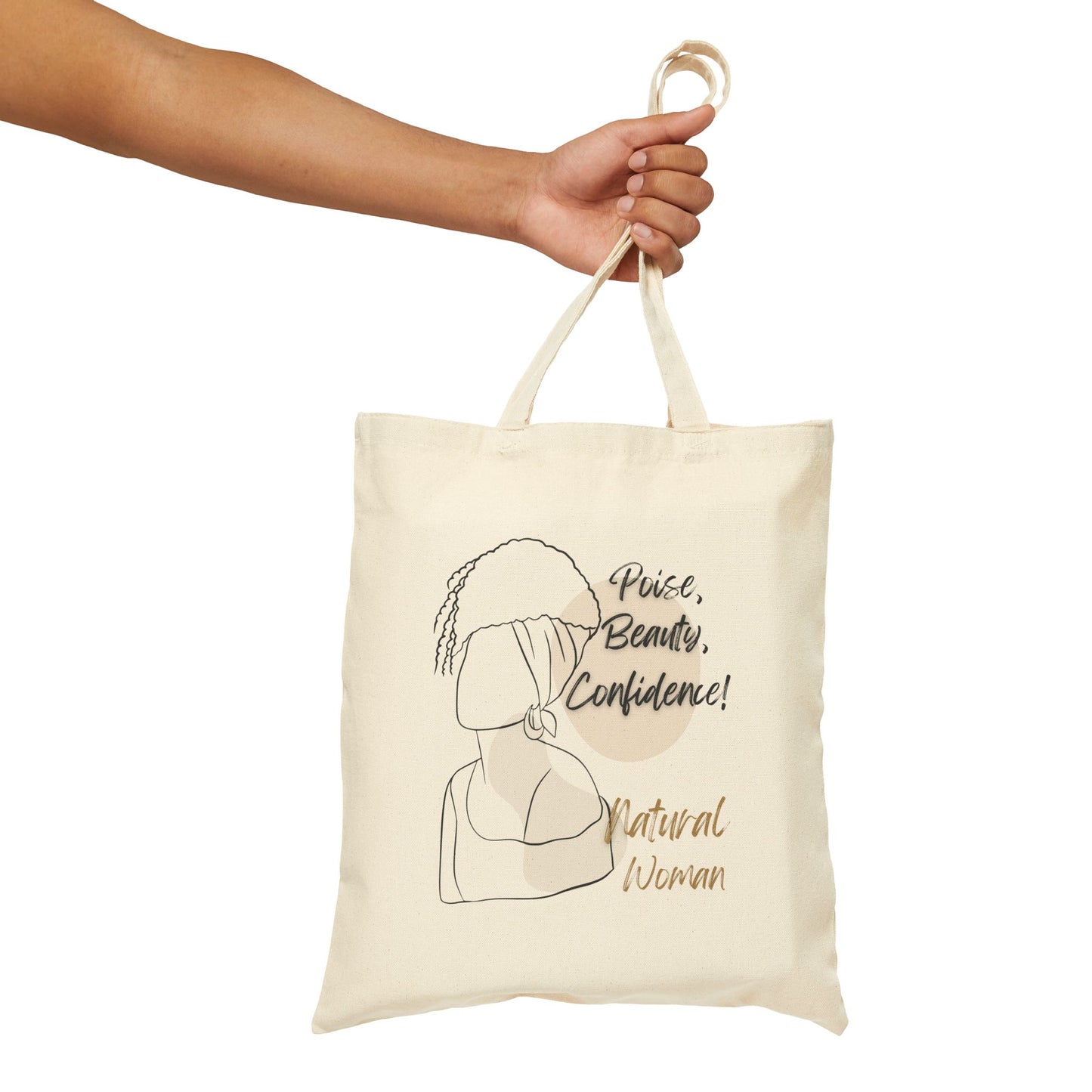 Natural Woman Puff (BL) Canvas Tote Bag