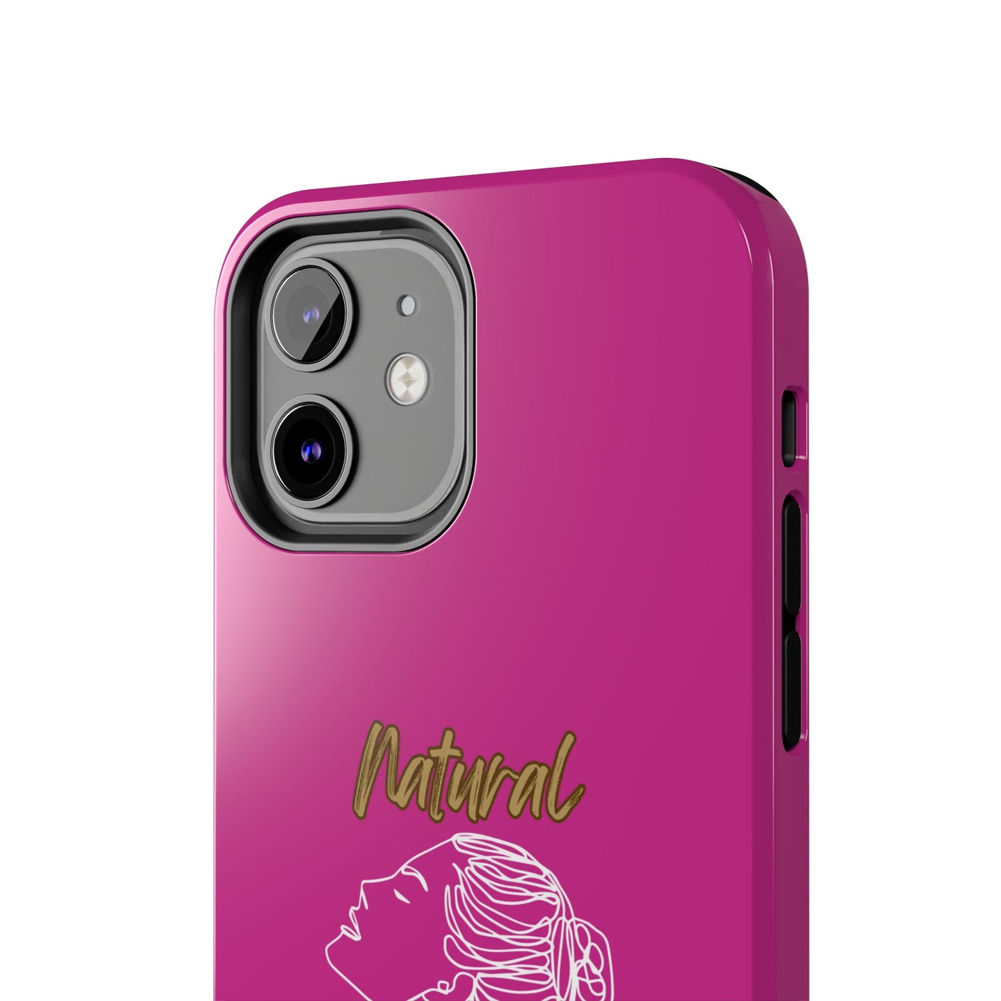 Natural Woman Wet Bun (WL) Tough Phone Cases PINK