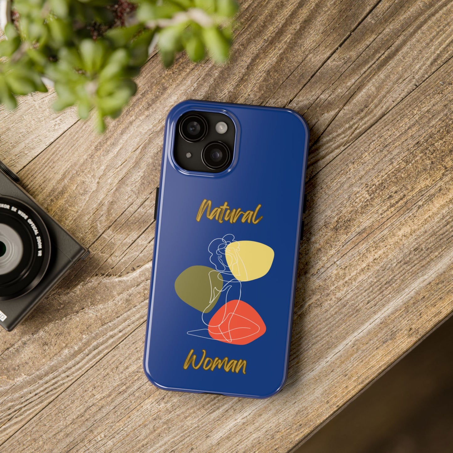 Natural Woman Colorful Pose (WL)Tough Phone Cases DARK BLUE