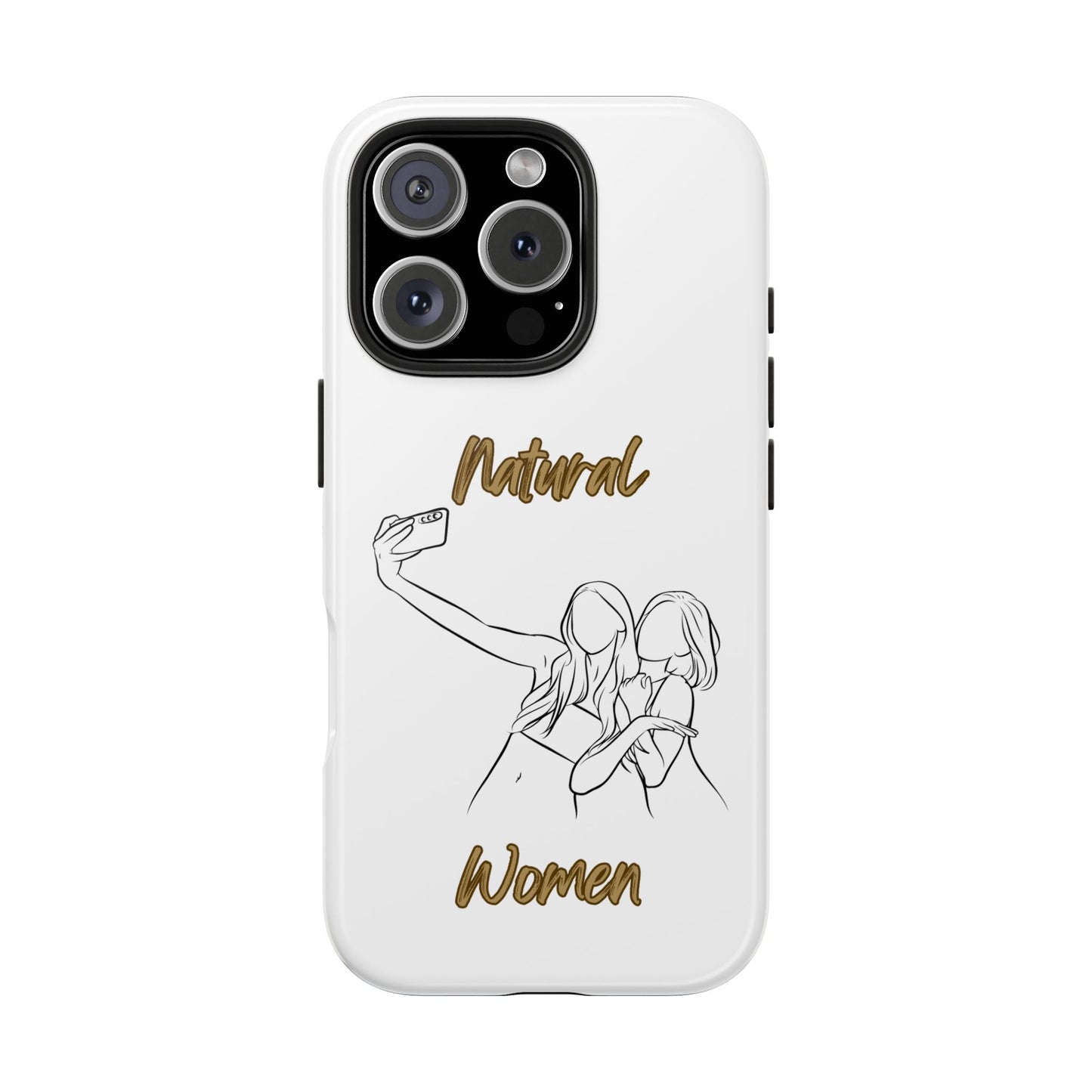 Natural Woman Friends Selfie (BL)Tough Phone Cases WHITE