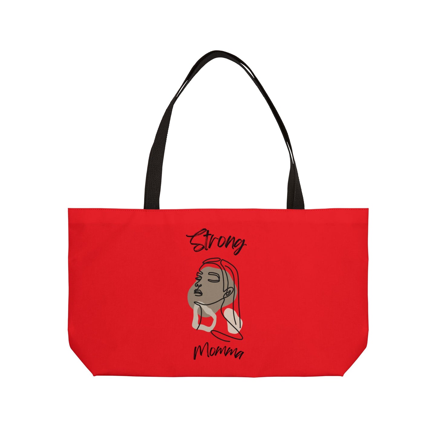 Strong Momma (BL) Weekender Tote Bag RED