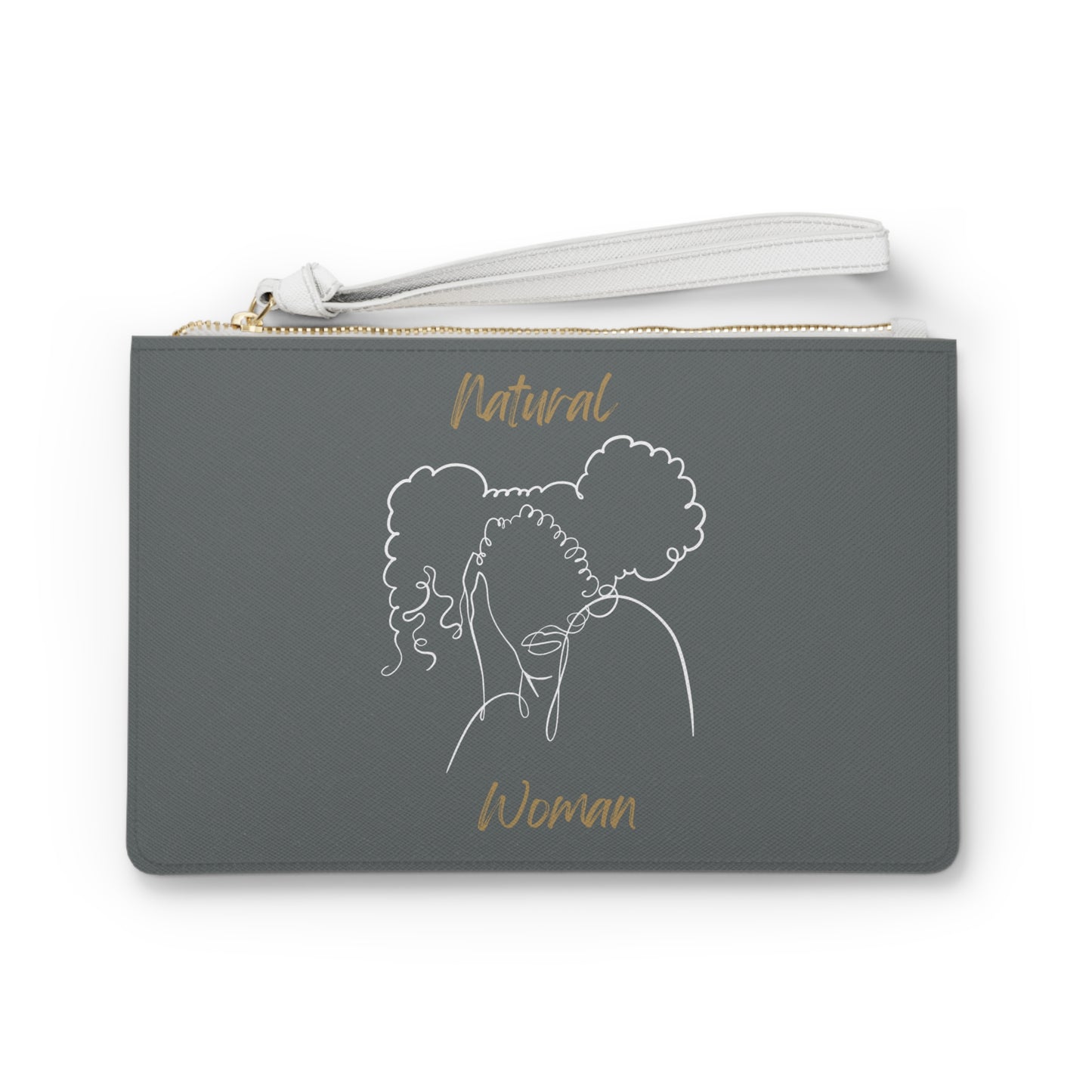 Natural Woman Twin Puffs (WL) Clutch Bag DARK GREY